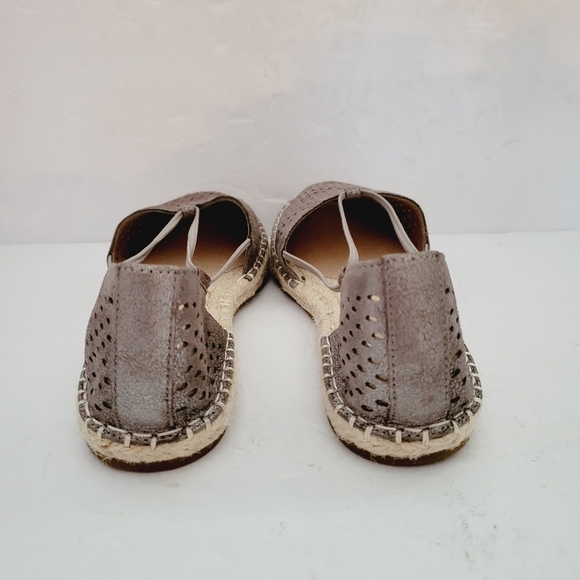 NEW Eileen Fisher Lee 2 Taupe Leather Espadrille Flat Sandals Size 7.5 US - Picture 5 of 7